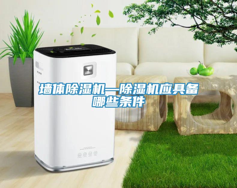 墻體除濕機—除濕機應具備哪些條件