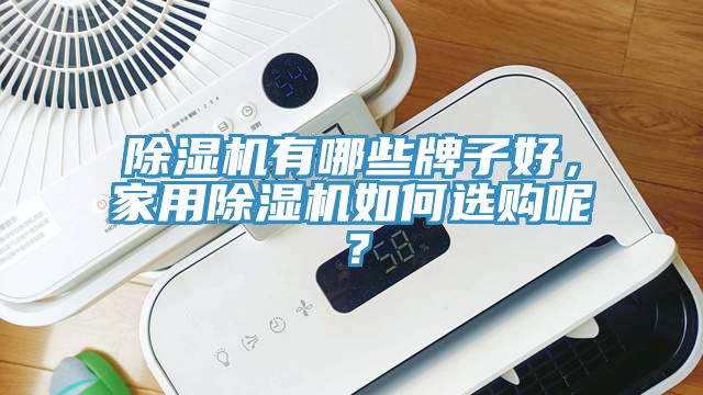 除濕機有哪些牌子好，家用除濕機如何選購呢？